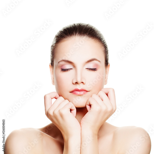 Perfect Woman with Healthy Skin Relaxing. Spa Beauty and Skincar © artmim