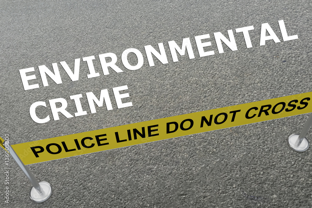 Fototapeta premium Environmental Crime concept