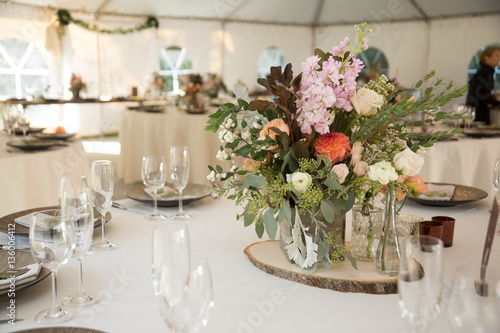 Dinner Table at Wedding Reception