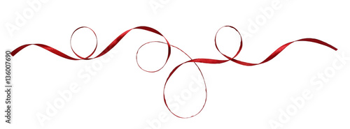 Red silk ribbon