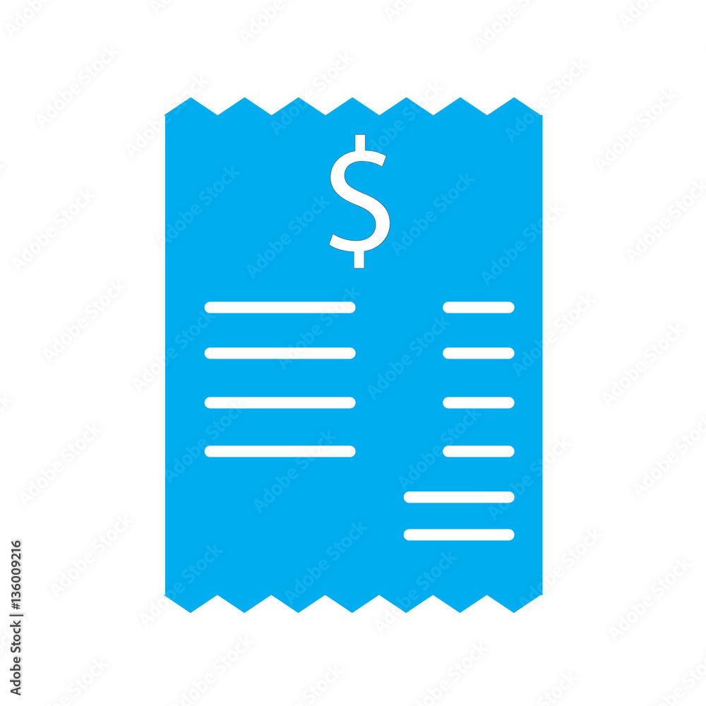 bill icon on white background.bill sign. bill icon on white background.bill sign.