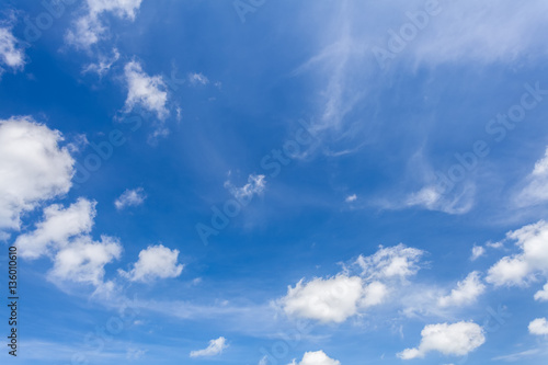 Blue sky and  cloud background