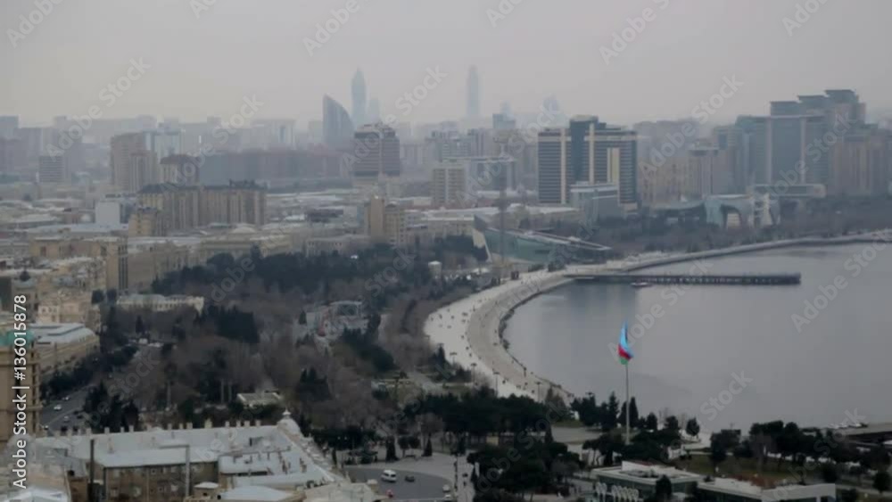 Panoramic view of Baku Azerbaijan Panoramic view of Baku Azerbaijan