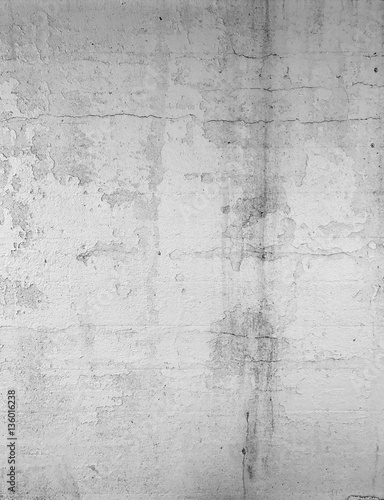 White wall with stains