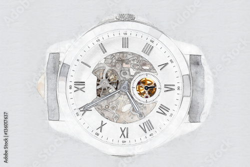 Mechanical Watch Concept With Visible Mechanism
