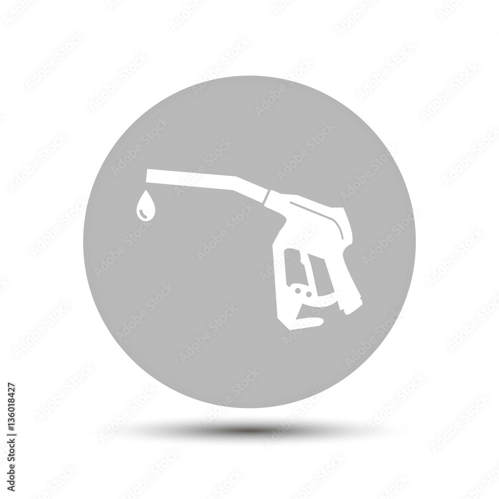gun refueling icon vector on a gray background gun refueling icon vector on a gray background