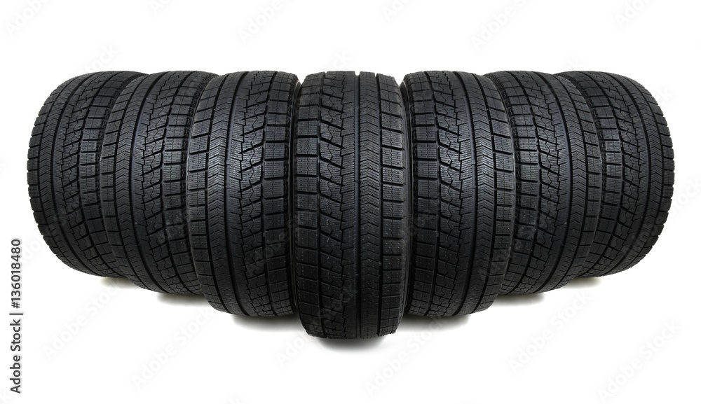 Car tire isolated on white Car tire isolated on white