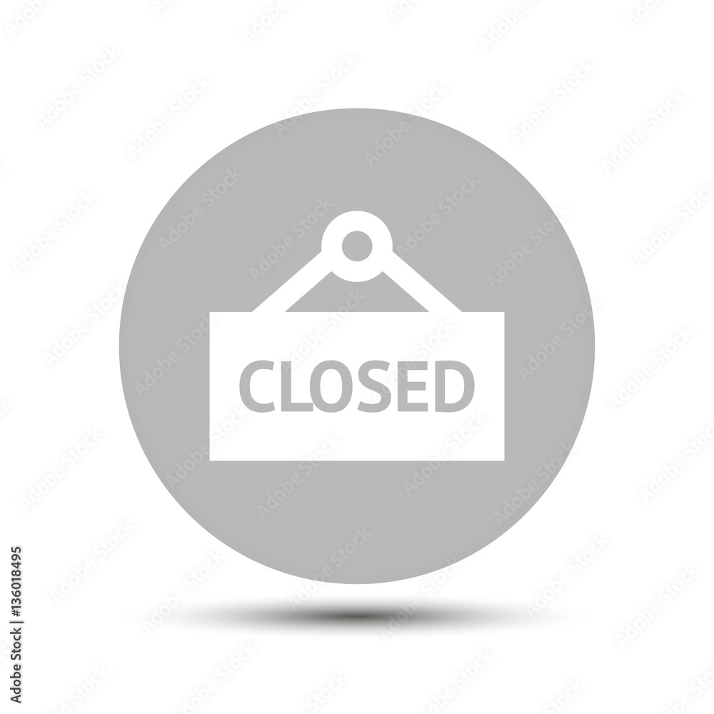 plate closed vector icon on gray background plate closed vector icon on gray background