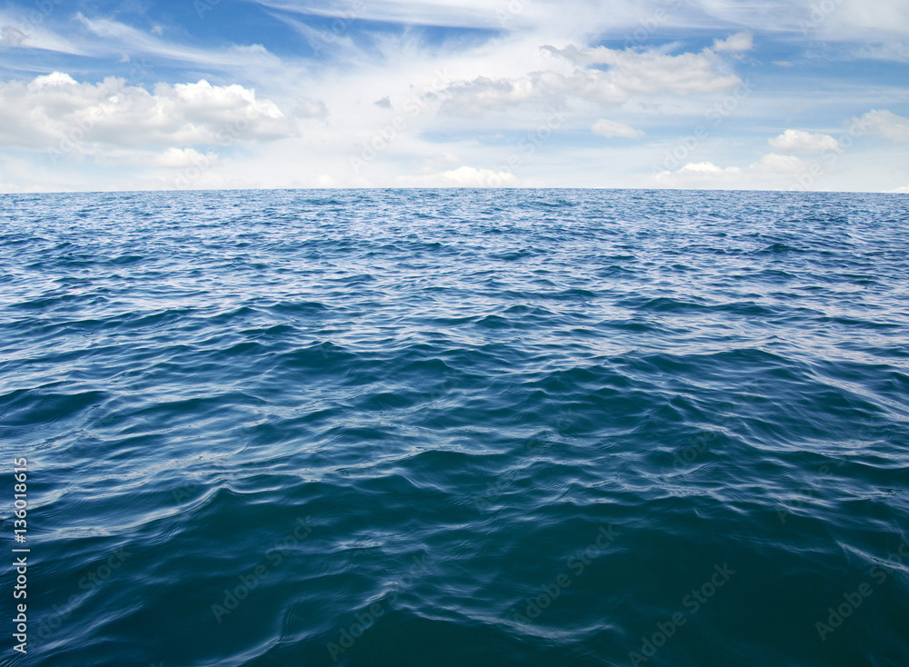 Blue sea water surface Blue sea water surface