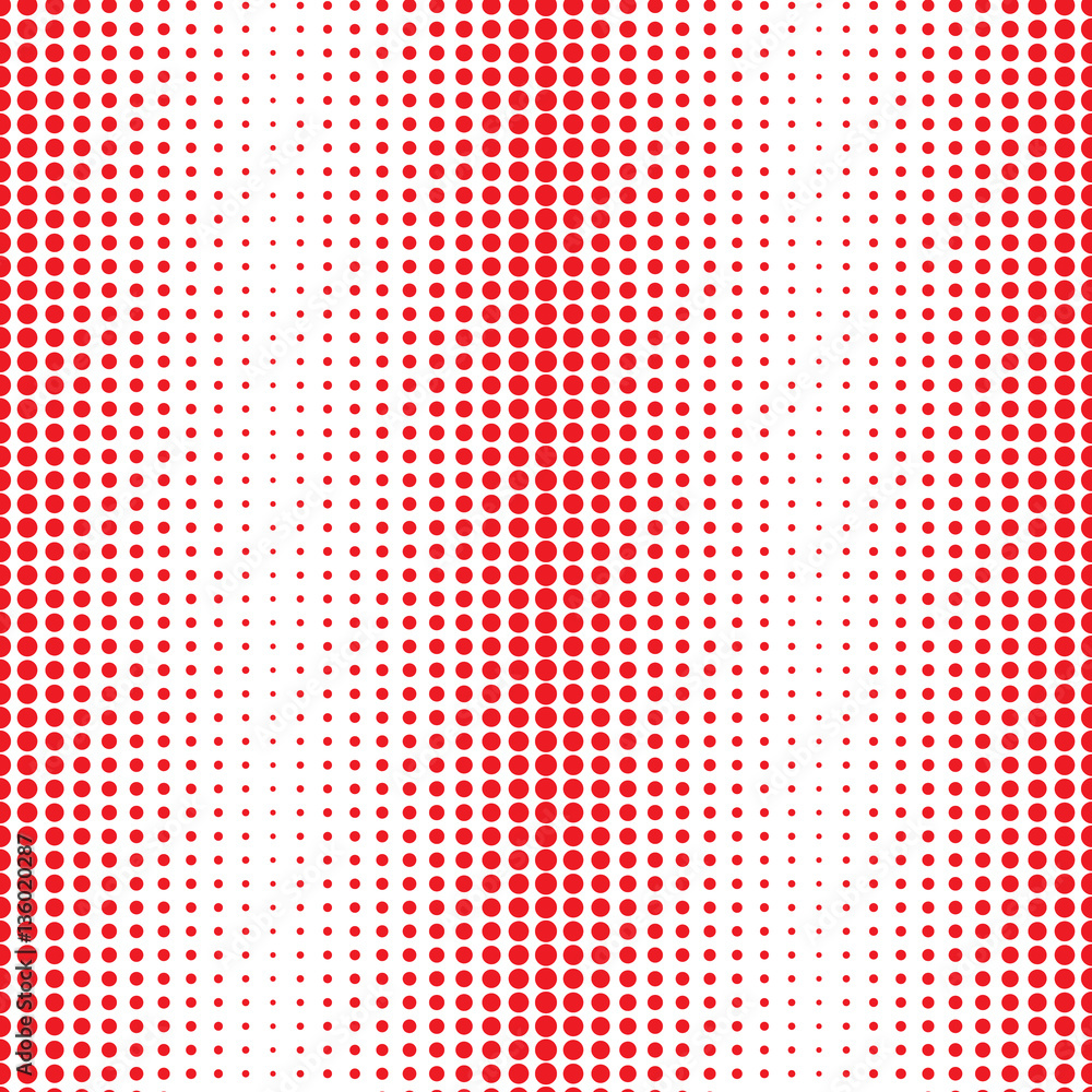 seamless pattern with red dots. halftone effect seamless pattern with red dots. halftone effect