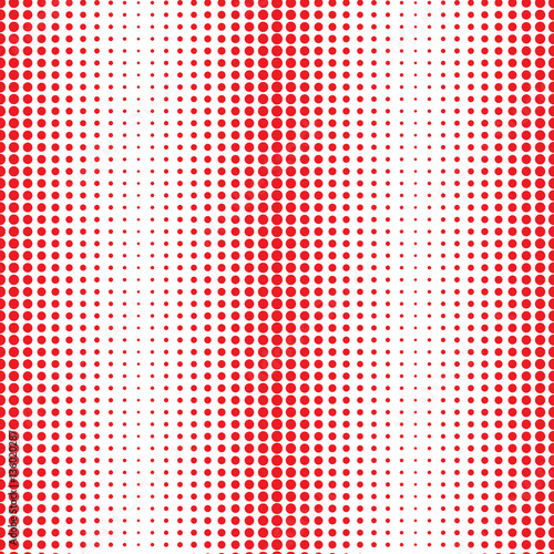 seamless pattern with red dots. halftone effect