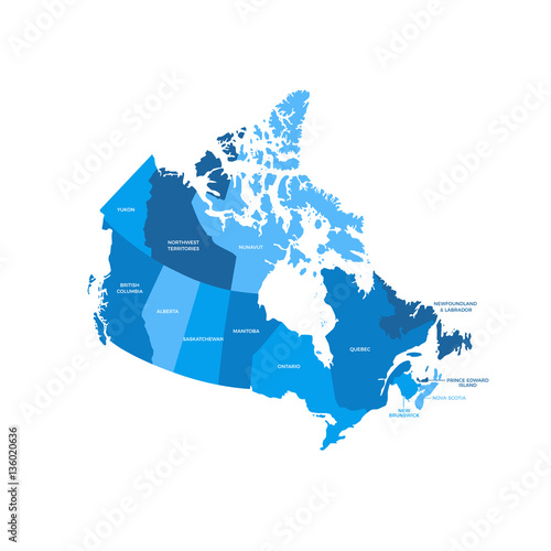 Canada Regions Map