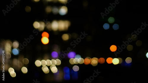 Wallpaper Mural Pan motion of colorful defocused city lights near the skytree. Torontodigital.ca