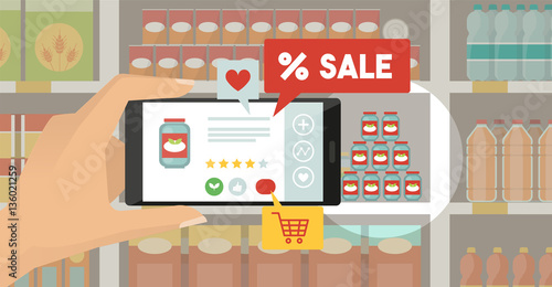 Augmented reality and grocery shopping