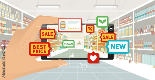 Augmented reality and grocery shopping