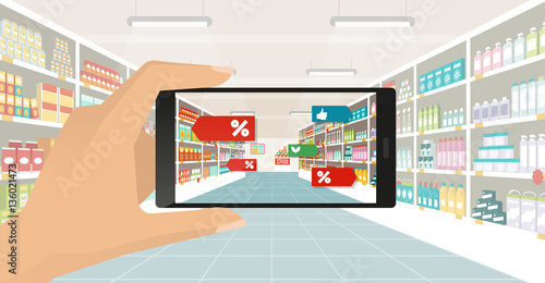 Augmented reality and grocery shopping