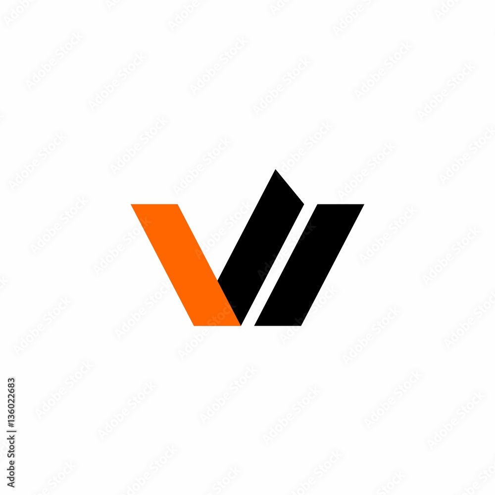 W Letter Initial Logo Vector