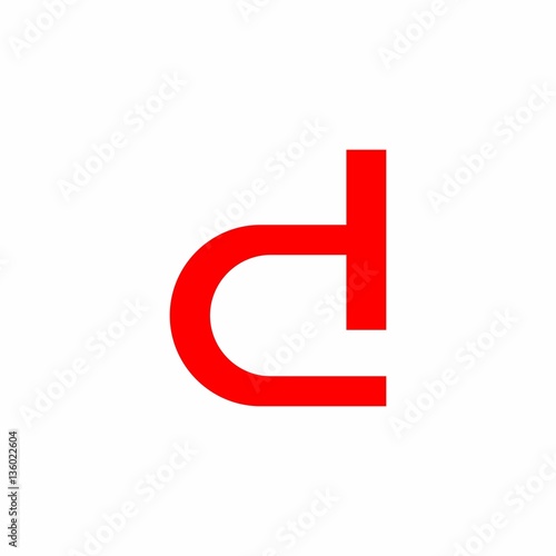 D Letter Logo Vector