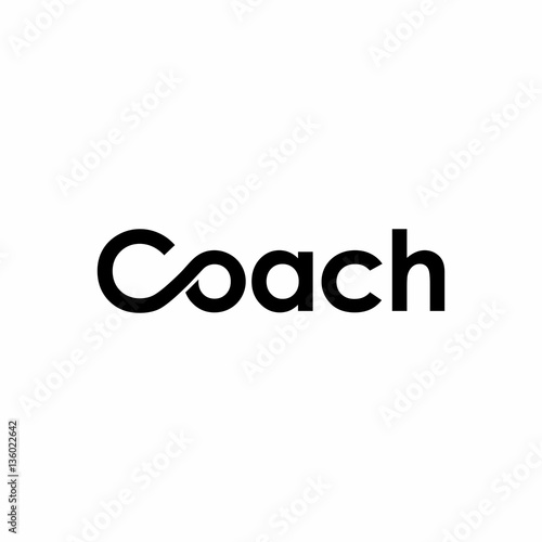 Coach Infinity Letter Logo Vector
