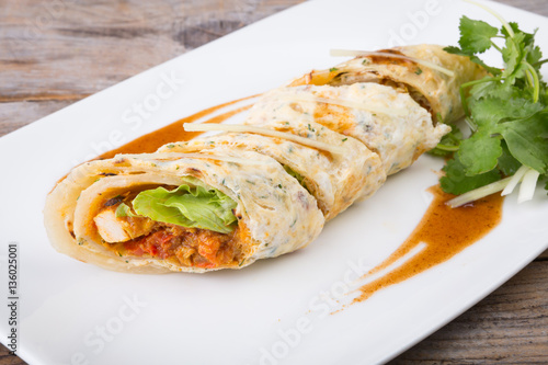 Chicken roll indian style