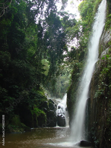 Beautiful waterfall in the Congo. Democratic Republic of Congo
