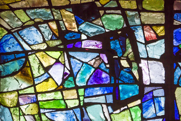 Leinwandbilder Buntglas Maritimes Gedenkglasfenster mit Meeresmotiv  © Jean-Paul Comparin