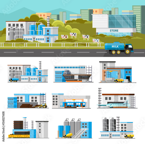 Coloful Industrial Composition