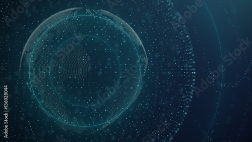 Abstract futuristic digital technology background