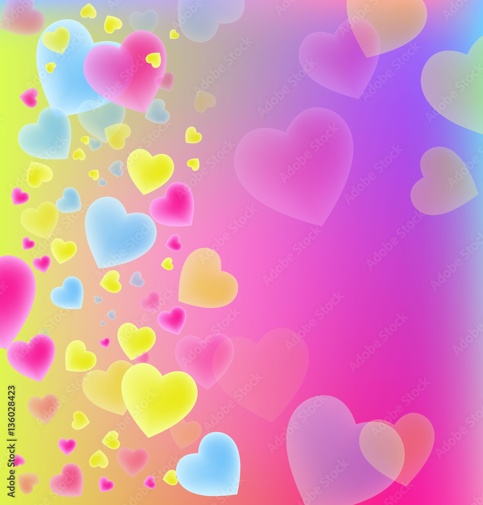 
vector background with hearts,
Valentine's Day