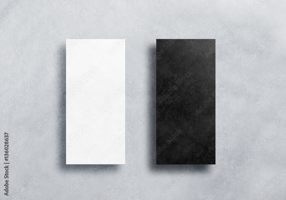 Blank black and white dl flyers mockups set. Clear and dark textured leaflets covers mock ups, front view. Craft booklets ready for design preview presentation. Printing empty paper sheets. Blank black and white dl flyers mockups set. Clear and dark textured leaflets covers mock ups, front view. Craft booklets ready for design preview presentation. Printing empty paper sheets.