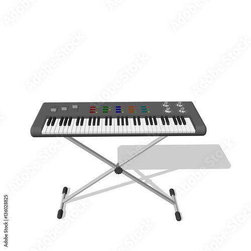 Synthesizer.Isolated on white background. Vector illustration.