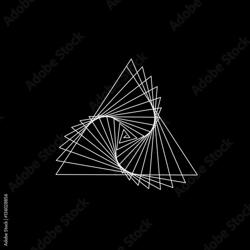 Abstract geometric shape of...