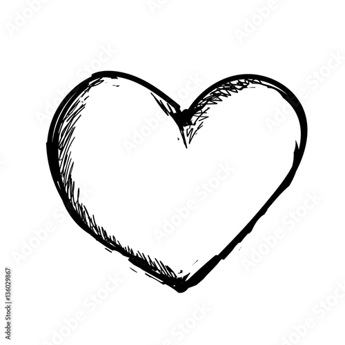 Illustration vector heart art.