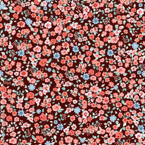 Flowery cute pattern in small-scale