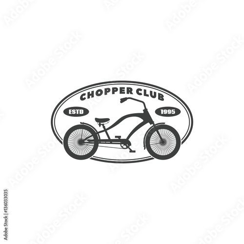 Vector illustration of the logo "Chopper club".
