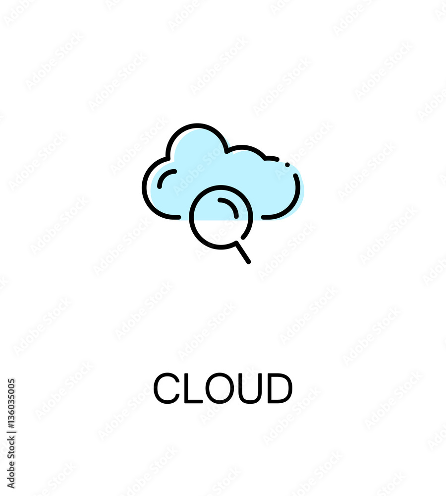 Cloud flat icon Cloud flat icon