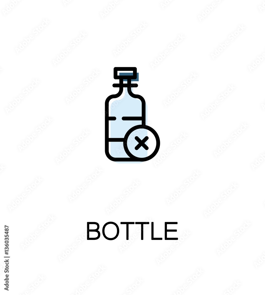 Bottle flat icon Bottle flat icon