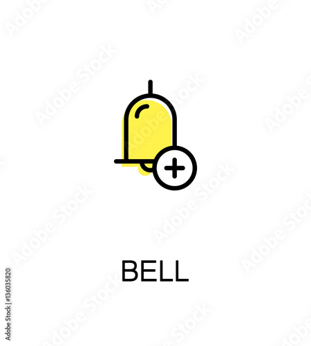 Bell flat icon. 