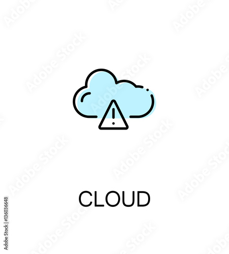 Cloud flat icon