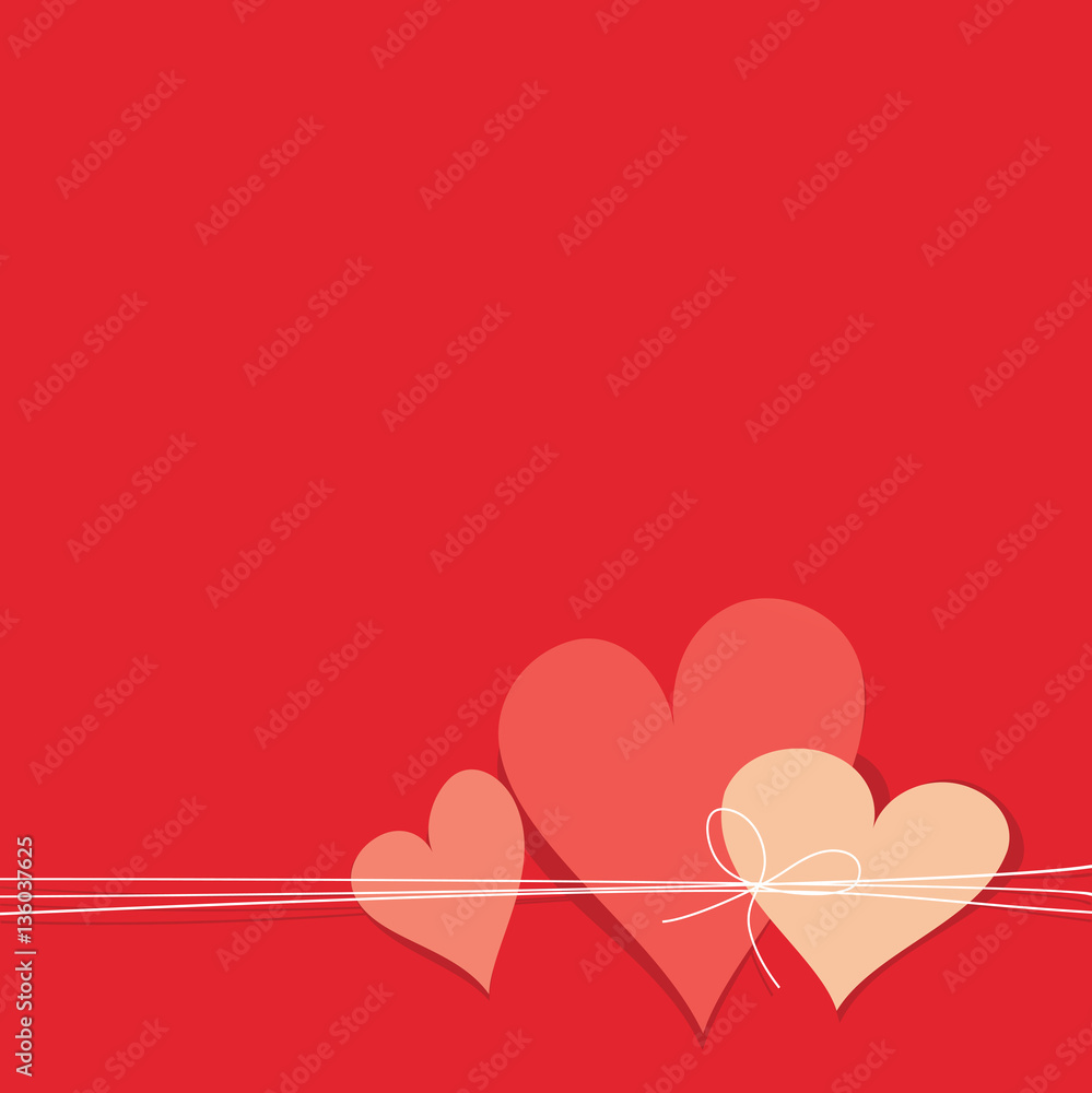Valentines love hearts