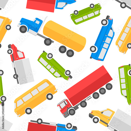 color car seamless pattern