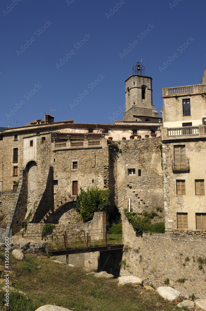 Village of Masanet de Cabrenys, Alt Emporda, Girona, Catalonia,