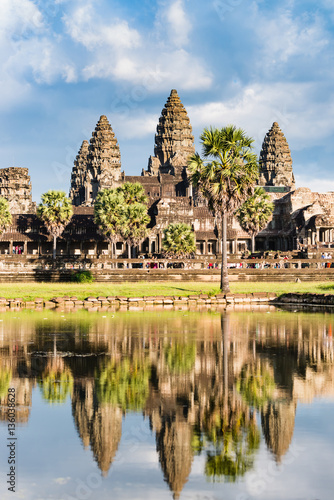 Reflected image of Angkor Wat