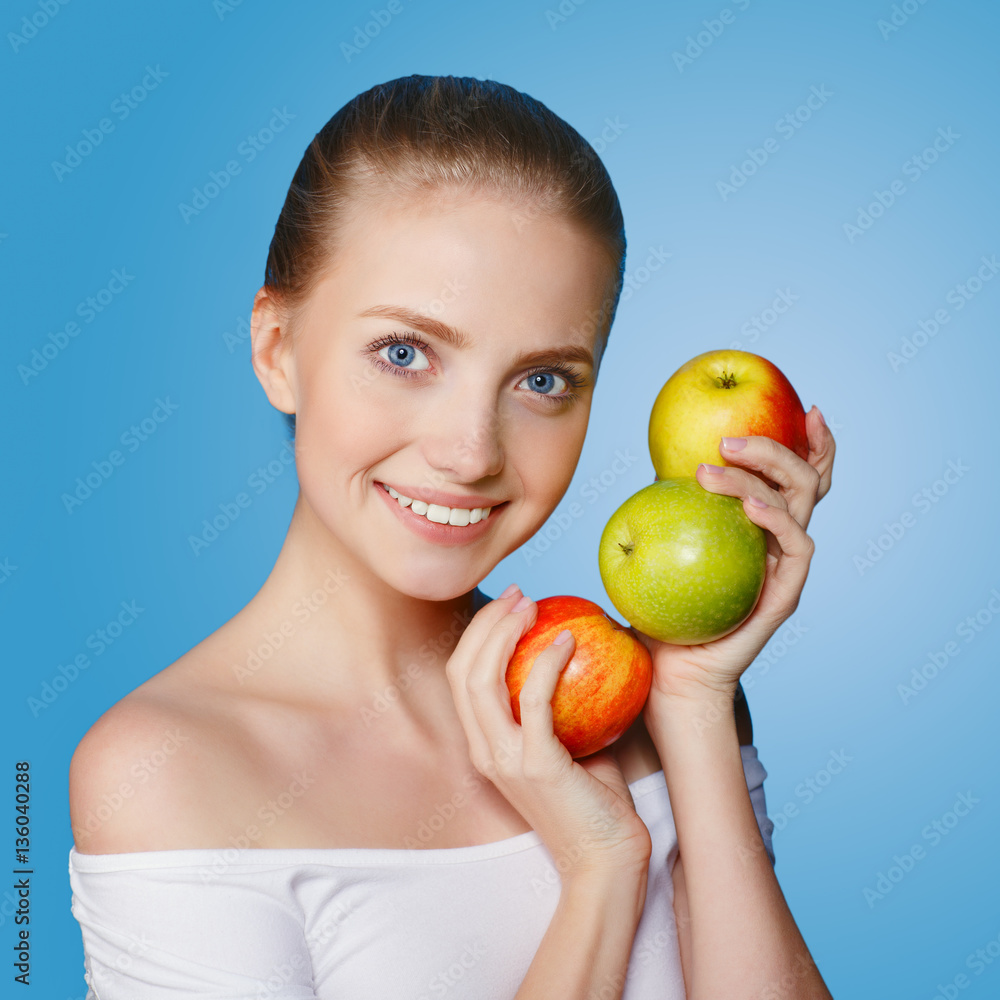 lovely woman with fruit lovely woman with fruit