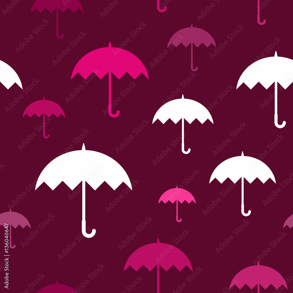 seamless pattern with umbrellas for your design