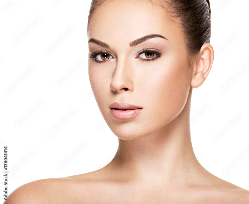 Portrait of the woman with beauty face Portrait of the woman with beauty face