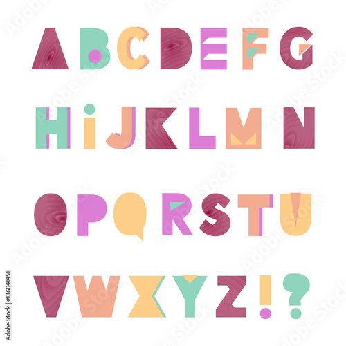 Creative alphabet. 