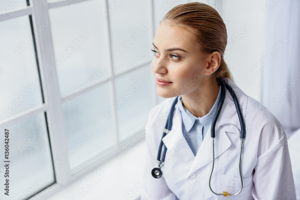 Outgoing therapeutic standing in apartment of clinic Outgoing therapeutic standing in apartment of clinic