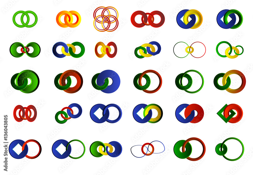 A set of logos and icons suitable for graphic designers and new companies and websites A set of logos and icons suitable for graphic designers and new companies and websites
