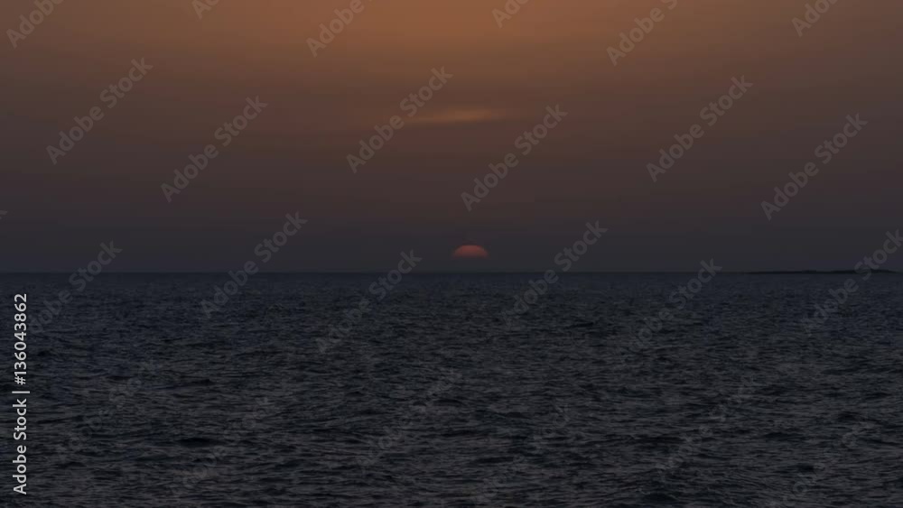 Timelapse tramonto Sole in mare Timelapse tramonto Sole in mare